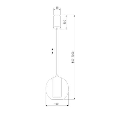 Подвесной светильник 50258/1 LED шоколад, LED