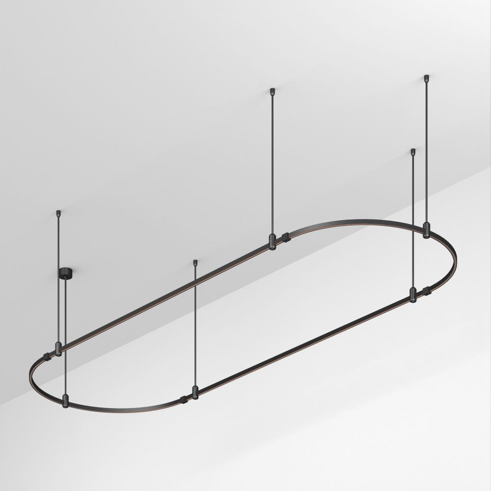 Основание ART-APRIORI-OVAL-ROD-800-3000x1000 (BK) (Arlight, IP20 Металл, 3 года)