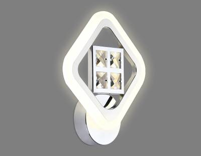Настенный светодиодный светильник с хрусталем FA285 CH хром 15W 260*230*60