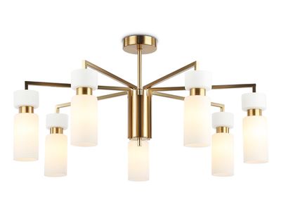 Светильник на штанге LH56126/7 BS/FR латунь/белый матовый E14*7 max 40W D705*350