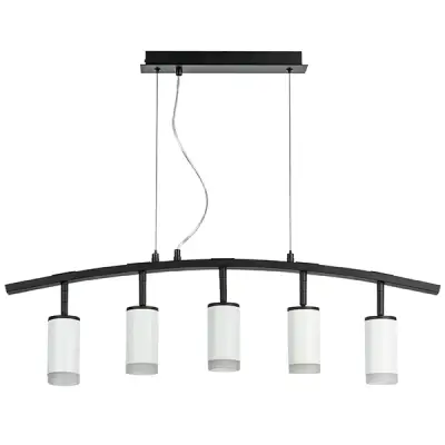 LR7353650 Люстра RULLO 5х50W GU10 ЧЕРНЫЙ/БЕЛЫЙ (571735+214436-5+202430-5)