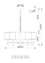 Подвесная люстра Arte Lamp NORTH A5896LM-6CC, 6хE14