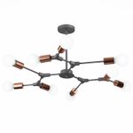 SLE106403-09 Люстра подвесная Серый, Розовое золото E27 9*60W