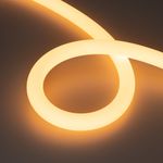Светодиодная лента герметичная MOONLIGHT-TOP-M768-D25mm 24V White-MIX 360deg (14.4 W/m, IP65, 2216, 5m, wire x1) (Arlight, Вывод кабеля прямой)