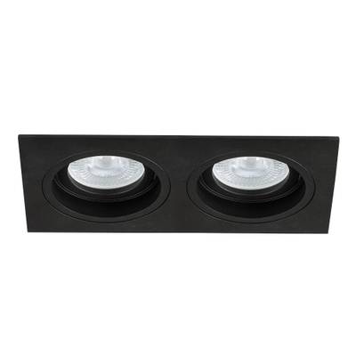 Точечный встраиваемый светильник Arte Lamp TARF A2178PL-2BK, 2хGU10