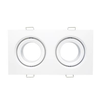ST255.528.02 Св-к встр. Белый GU10 2*50W  IP65 L180xW90xH40 220V Без ламп