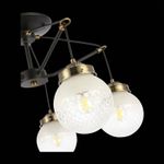 SLE110302-05 Светильник подвесной Черный, Бронза/Прозрачный, Белый E27 5*60W