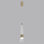 5043/12L L-VISION ODL24 301 глянц.золото/прозрачный/металл/стекло Подвес LED 12W 3000K 1334Лм LUMP