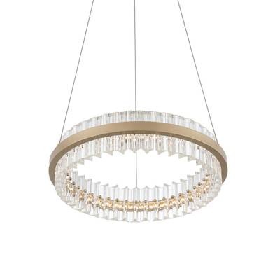 SL383.203.01 Светильник подвесной ST-Luce Золотистый/Золотистый, Прозрачный LED 1*34W 3000K