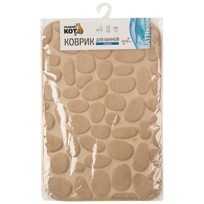 Коврик для ванной "Stone", 40*60 см, цвет-бежевый