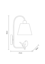 Бра Arte Lamp PASSERO A4289AP-1WH, 1хE27