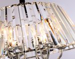 Подвесная люстра с хрусталем TR5038/6 CH/CL хром/прозрачный E14/6 max 40W D496*256
