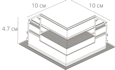 Коннектор угловой для магнитного шинопровода Arte Lamp LINEA-ACCESSORIES A480733