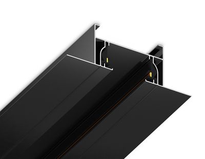 Шинопровод встраиваемый однофазный Standard 220V GL7122 BK черный 1000*58.6*18 (ввод питания, 1 заглушка, крепление в комплекте)