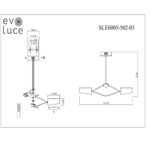 SLE6005-502-03 Светильник потолочный Белый, Хром/Белый LED 3*10W