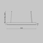 Подвесной светильник Points 4000K 1x40Вт 25°, P050PL-L40W4K. TM Maytoni