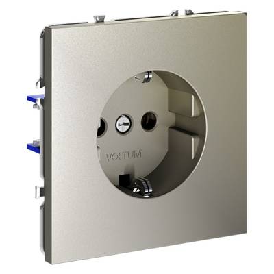 VLS040104 Розетка встраиваемая VOLTUM S70 с заземлением 16А, (шелк) (ТМ Maytoni)