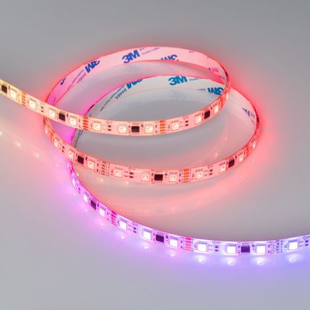 Светодиодная лента герметичная DMX-SE-B60-10mm 12V RGB-PX3 (14 W/m, IP65, 5060, 5m) (Arlight, бегущий огонь)