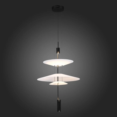 SL6101.413.01 Люстра подвесная ST-Luce Черный/Белый LED 1*15W 3000K
