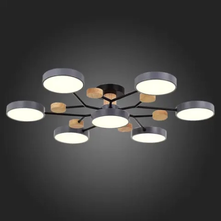 SLE6006-702-07 Светильник потолочный Серый/Серый LED 7*12W 3000K/4500K/6000K