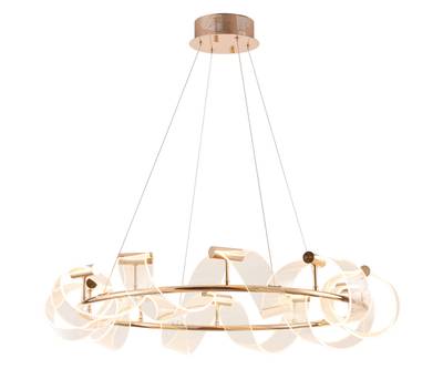 08037-90,37 Подвес диммируемый Ранни французское золото d90 h150 Led 10*10W (3000K) с пультом ДУ