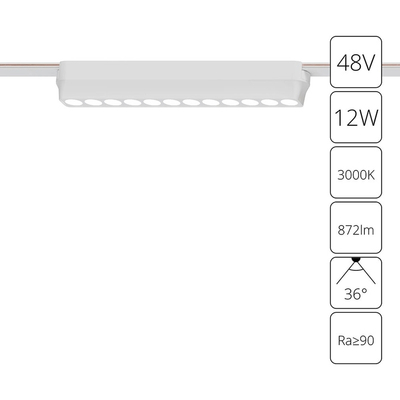 Магнитный трековый светильник Arte Lamp RAPID A1154PL-1WH, 1хLED