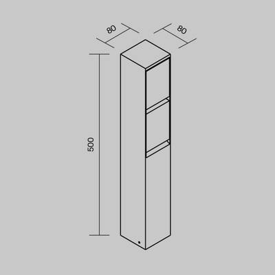 Уличная розетка Nido 2x2000Вт IP 54, O460FL-GF02SC. TM Maytoni