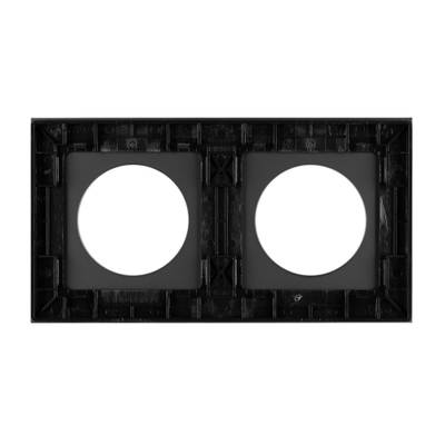 Рамка стеклянная FRM-GLARE-GC-2-BK (Arlight, -)