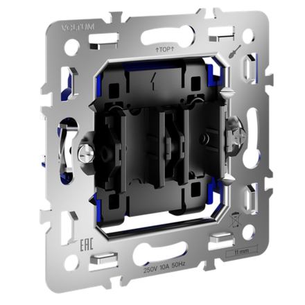 VLS0201M Механизм выключателя двухклавишного 10А, S70. (ТМ Maytoni)