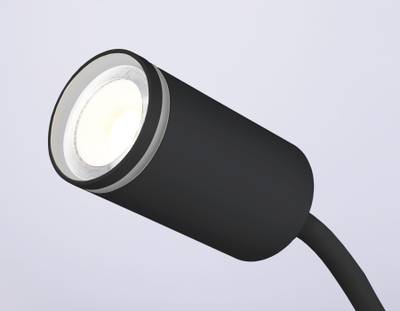 Светильник переносной с ыключателем FW2468 BK черный GU10 max 12W D55*L100*H300