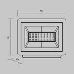Прожектор Flood 4000К 30Вт IP 65, FL001-L30B4K. TM Maytoni