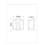 Настенный светильник ARTE LAMP GRATO A4079AP-1CC, 1хE14