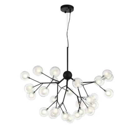 SL376.403.27 Светильник подвесной ST-Luce Черный/Прозрачный, Белый G4 LED 27*2W