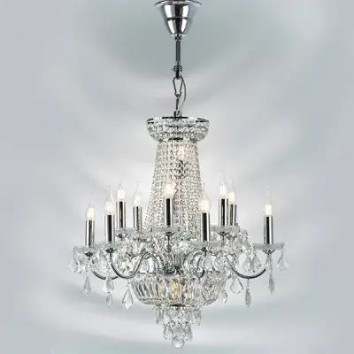 700164 Люстра подвесная CLASSIC 16х60W E14 ХРОМ Lightstar
