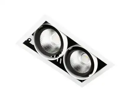 Карданный встраиваемый светодиодный светильник T812 BK/CH 2*12W 4200K
