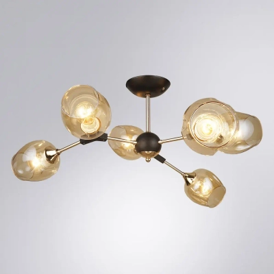 Люстра на штанге Arte Lamp SEPPIA A4211PL-6BK, 6хE27
