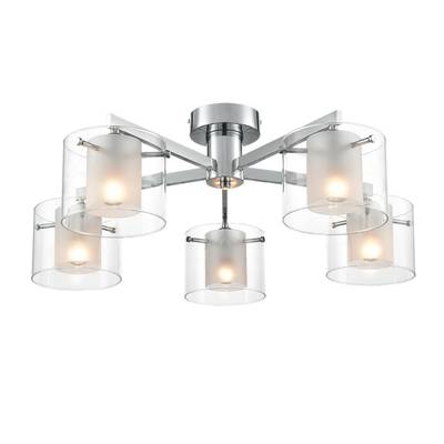 8261/5C MODERNI LN26 металл/стекло, хром/прозрачный Люстра потолочная E14 5*40W 220V VERDI