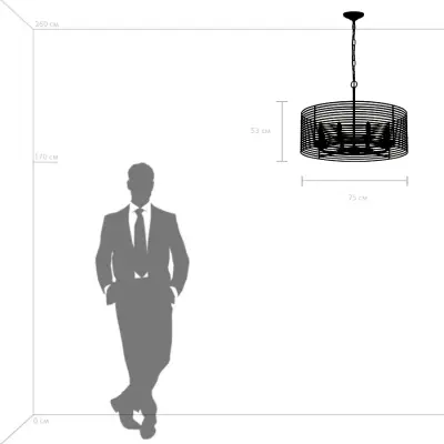 728083 Люстра ZETA 8х40W E14 ЗОЛОТО Lightstar