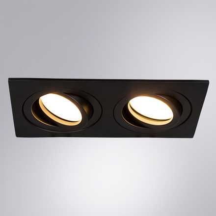 Точечный встраиваемый светильник Arte Lamp TARF A2168PL-2BK, 2хGU10