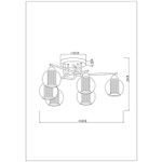 Потолочная люстра Arte Lamp MANCHESTER A7045PL-6BK, 6хE14
