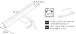 Подсветка для зеркал Arte Lamp ORIZZONE A2935AP-1WH, 1хLED