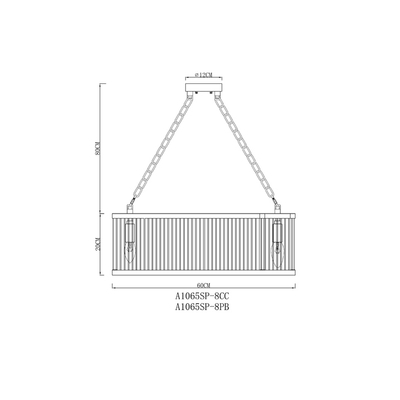 Подвесная люстра Arte Lamp ANETTA A1065SP-8CC, 8хE14