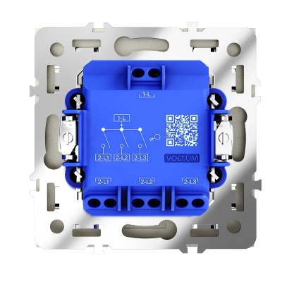 VLS030104 Выключатель встраиваемый VOLTUM S70 трехклавишный 10А, (шелк). (ТМ Maytoni)