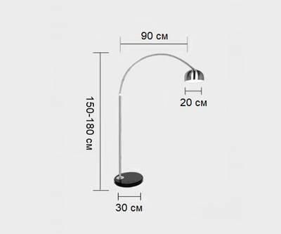 7059,16 Торшер Альфаси никель d110 h155 E27 1*40W