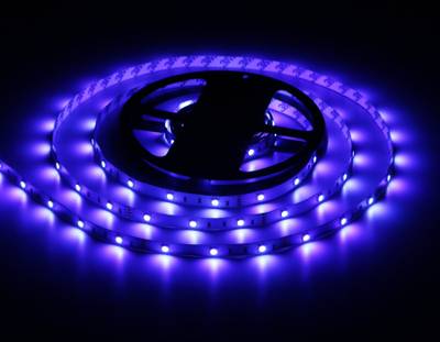 Комплект светодиодной ленты RGB GS2401 5050 30Led/ 7.2W m/ 12V IP20 RGB/ 5000*10*1.87mm/ кратность резки 100mm (4 конт.) (адаптер, вилка, контроллер, пульт в комплекте)