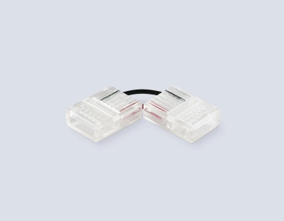 Соединитель угловой COB 12/24V для лент 12mm GS6871 (2 конт.) (10шт. в комплекте)
