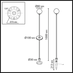 7120/3GLB NATURE ODL25 655 светильник черный/металл IP65 LED 3W 195Лм 3000K 200° 12-24V DEW (нужен драйвер 357781/357782)
