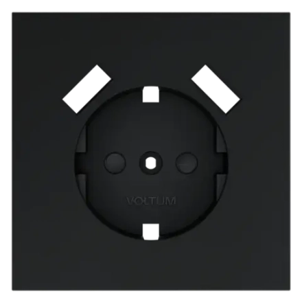 VLS000907 Накладка для розетки с заземлением и защитными шторками, с USB A+A, S70 (графит). (ТМ Maytoni)
