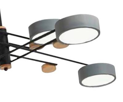 07648-6,16(4000K) Люстра Рапис серый d100 h30-70 LED 6*16W (4000K)