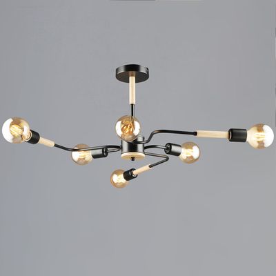 10070-0.3-06 BK+WOOD светильник потолочный